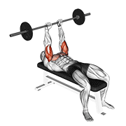 Barbell jm bench press demonstration