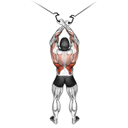 Cable cross-over lateral pulldown demonstration