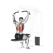Cable rear pulldown demonstration