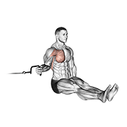 Cable seated shoulder internal rotation demonstration