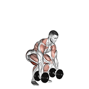 Dumbbell clean demonstration