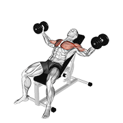 Dumbbell incline fly demonstration