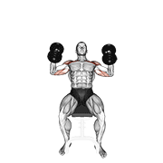 Dumbbell incline hammer press demonstration
