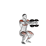 Dumbbell iron cross demonstration