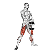 Dumbbell plyo squat demonstration
