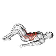 Hip raise (bent knee) demonstration