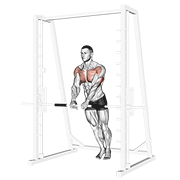 Incline close-grip push-up demonstration