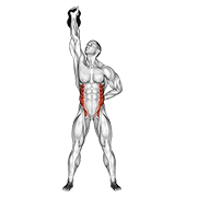 Kettlebell advanced windmill demonstration