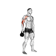 Kettlebell bottoms up clean from the hang position demonstration
