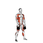 Kettlebell double snatch demonstration