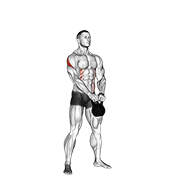 Kettlebell pirate supper legs demonstration