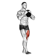 Kettlebell pistol squat demonstration