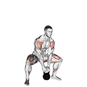 Kettlebell sumo high pull demonstration
