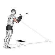 Lever one arm shoulder press demonstration