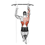 One arm chin-up demonstration