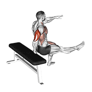 One arm dip demonstration