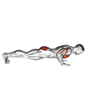 Outside leg kick push-up demonstration