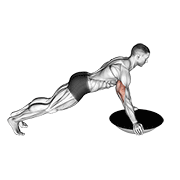 Push-up (bosu ball) demonstration