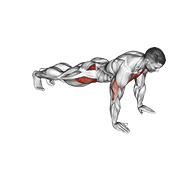 Push-up inside leg kick demonstration