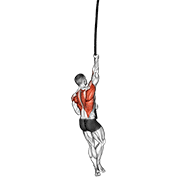 Rope climb demonstration