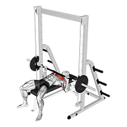 Smith bench press demonstration