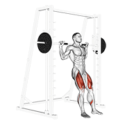 Smith chair squat demonstration