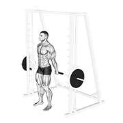 Smith standing back wrist curl demonstration