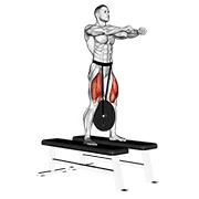 Weighted squat demonstration