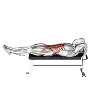 Lying leg-hip raise demonstration
