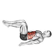 Reverse crunch demonstration