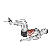 Cable reverse crunch demonstration