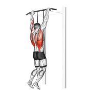 Band assisted pull-up demonstration
