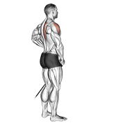 Band front lateral raise demonstration