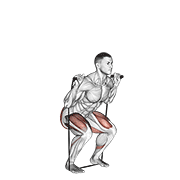 Band squat demonstration