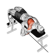 Cable decline one arm press demonstration