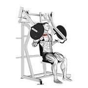 Lever incline chest press demonstration