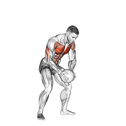 Medicine ball chest push with run release demonstration