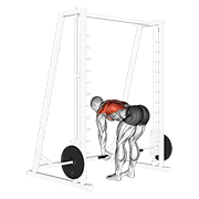 Smith bent over row demonstration