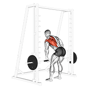 Smith one arm row demonstration