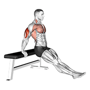 Bench dip on floor demonstration