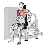 Lever seated dip demonstration