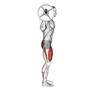 Barbell full squat (side pov) demonstration