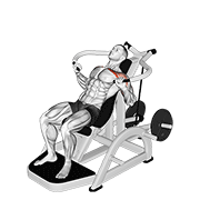 Lever incline chest press v. 2 demonstration