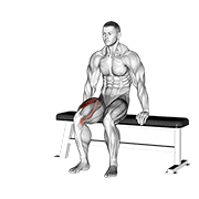 Chair leg extended stretch demonstration