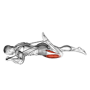 Intermediate hip flexor and quad stretch demonstration