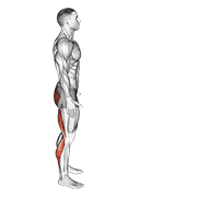 Runners stretch demonstration