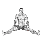 Seated wide angle pose sequence demonstration