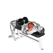 Dumbbell one arm reverse grip press demonstration