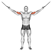 Cable overhead curl demonstration