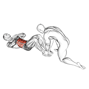Assisted sit-up demonstration